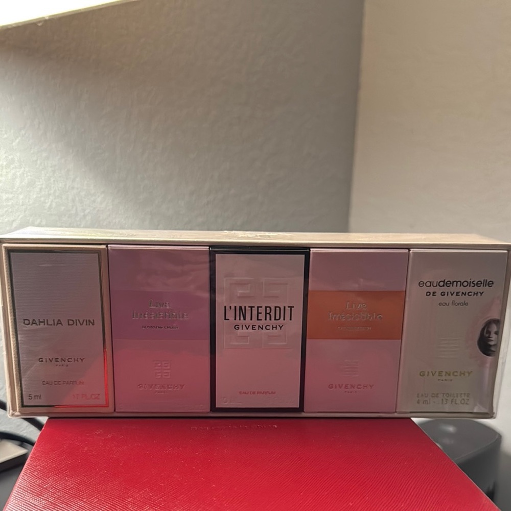 Givenchy Fragrance Collection in Pink and Gold